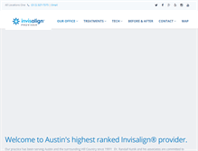 Tablet Screenshot of invisalignaustin.com